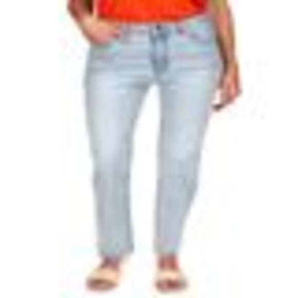 Sanctuary High Waist Straight Leg Jeans In Cascade - 24 - Picture 3 of 3